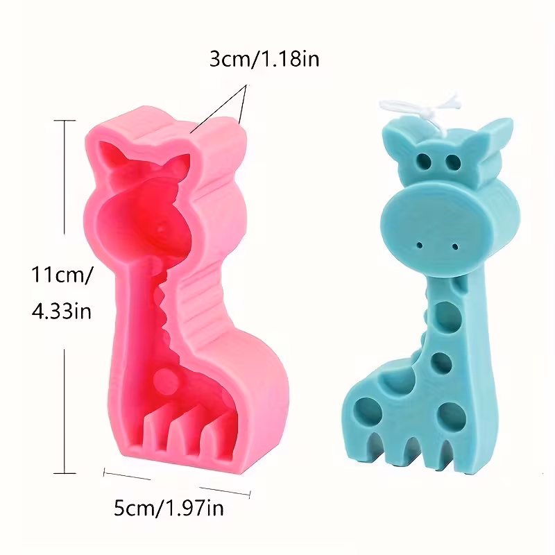 Silicone Candle Mold – Giraffe