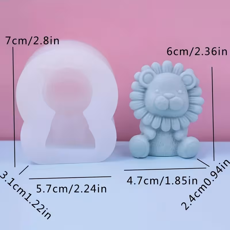 Silicone Candle Mold – Lion