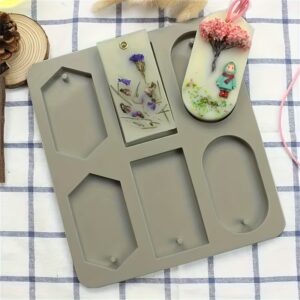 Silicone Mold for Air Fresheners – 6 Geometric Cavities